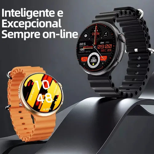 ⌚ Smartwatch GT10 8 em 1 com 8 Pulseiras Extras + Carregamento por Indução