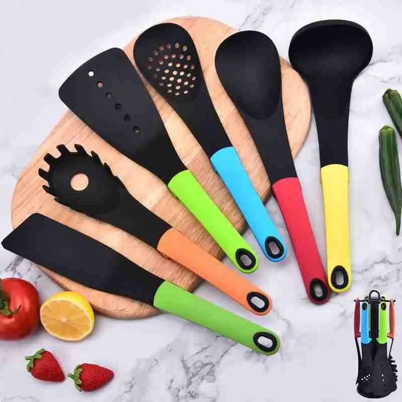 Kit Utensílios de Cozinha com 6 Pçs De Silicone