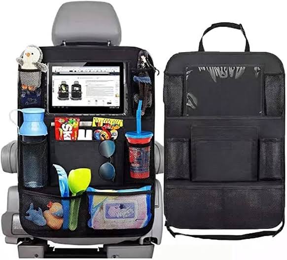 Organizador de Encosto para Banco de Carro com Suporte para Tablet – Multi-Bolsos para Viagem e Passeios 🚗🎒