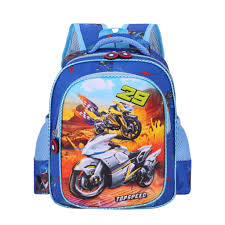 🏍️🔥 Mochila Escolar Infantil Moto Speed – Aventura em Alta Velocidade!