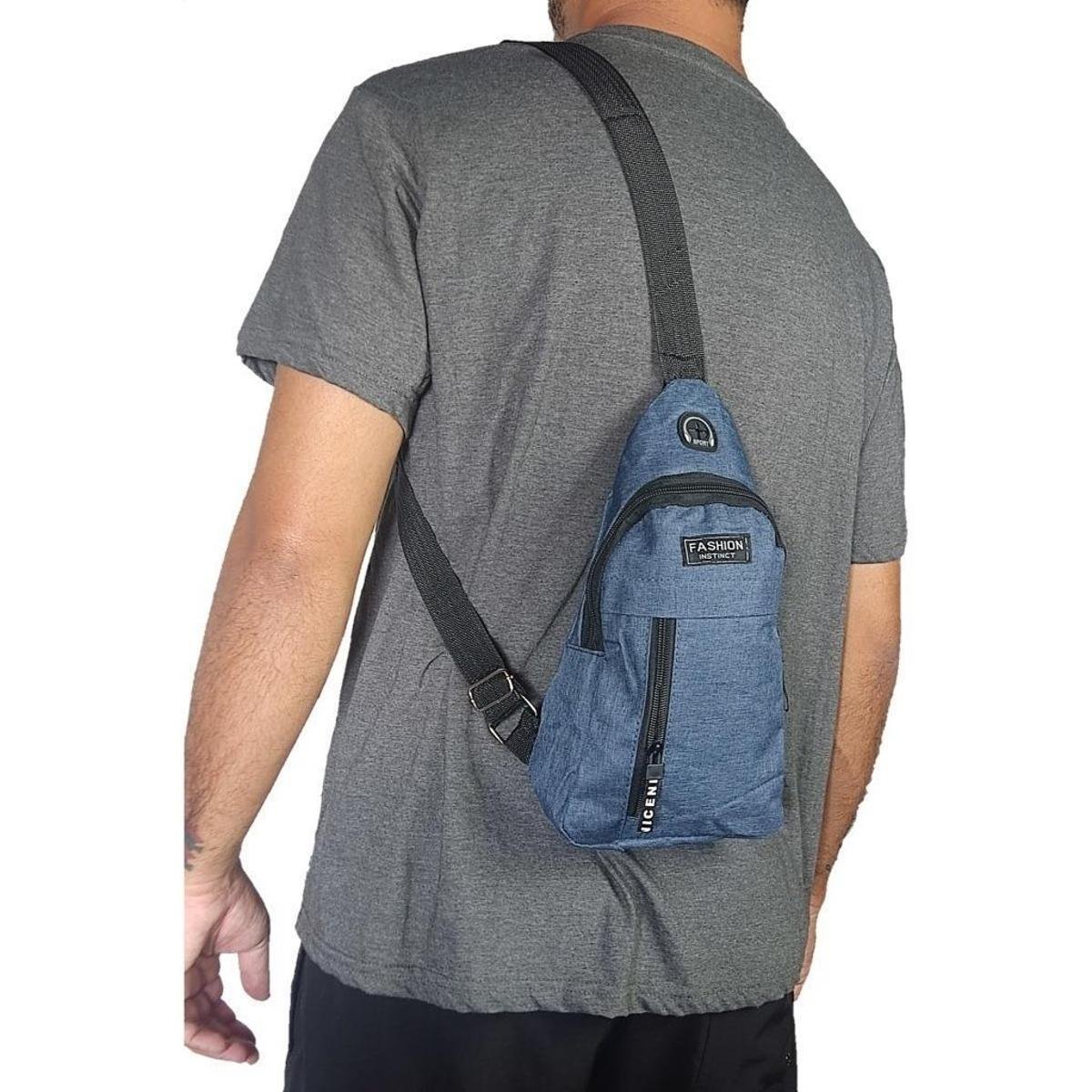 🎒🖤 Pochete Transversal – Praticidade e Estilo no Seu Dia a Dia!