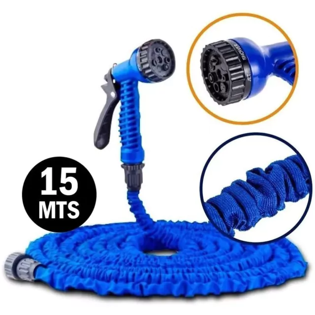 Mangueira Mágica Expansível com Esguicho Multifunção – Leve, Compacta e Resistente 15 metros 🚿🌿