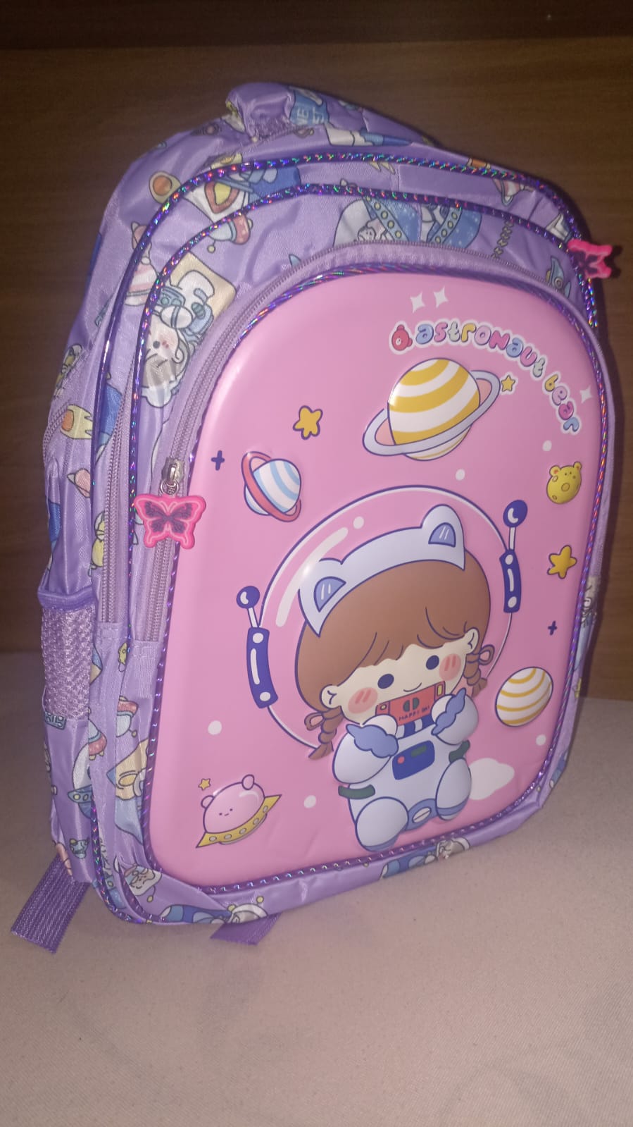 🎒🪐 Mochila Escolar Infantil Astronauta Bear – Para Pequenas Exploradoras do Espaço!