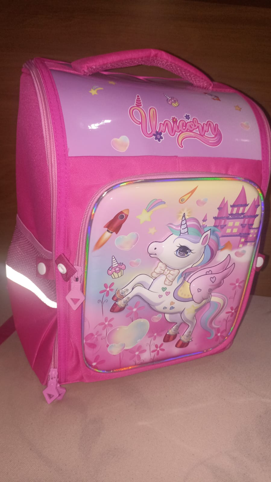 🦄🎒 Mochila Escolar Infantil Unicórnio 3D – Super Fofa!